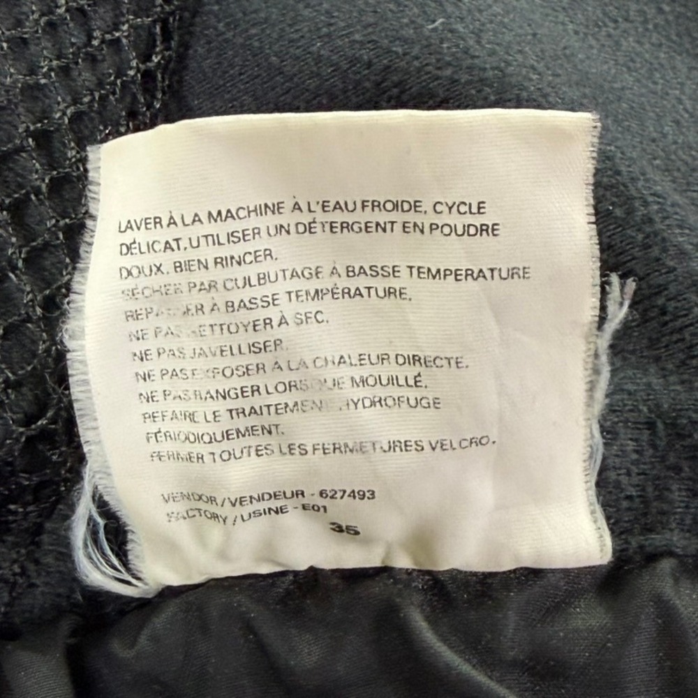 The North Face Vintage Ski Jacket Black Belted Hooded Women 10 Retro Snow Sports - Picture 15 of 16